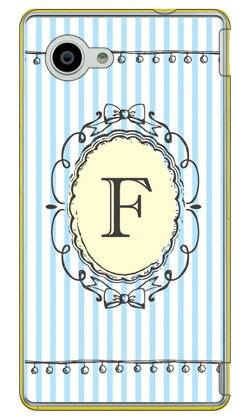 Cf LTD イニシャル アルファベット F サックス （クリア） AQUOS Compact SH-02H・AQUOS mini SH-M03 docomo・MVNOスマホ（SIMフリー端末） Coverfull aquos zeta sh-02h ケース aquos zeta sh-02h カバー sh-02h ケース sh-02h 送料無料