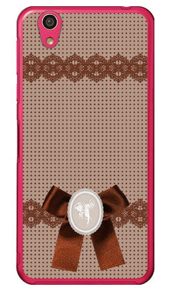 ドット×カメオ ブラウン （クリア） AQUOS EVER SH-02J・U SHV37・SH-M04・L・L2 UQ mobile docomo・au・MVNOスマホ（SIMフリー端末） Coverfull sh-02j ケース sh-02j カバー shv37 ケース shv37 カバー sh-m04 ケース sh-m04 送料無料