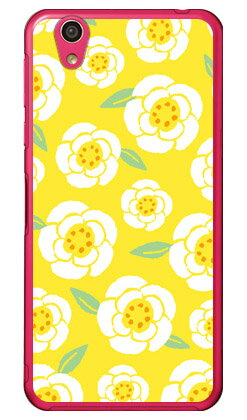 サザンフラワー イエロー （クリア） AQUOS EVER SH-02J・U SHV37・SH-M04・L・L2 UQ mobile docomo・au・MVNOスマホ（SIMフリー端末） Coverfull sh-02j ケース sh-02j カバー shv37 ケース shv37 カバー sh-m04 ケース sh-m04 送料無料