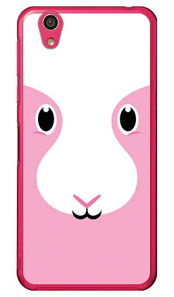 Cf LTD キューティーラビット ピンク （クリア） AQUOS EVER SH-02J・U SHV37・SH-M04・L・L2 UQ mobile docomo・au・MVNOスマホ（SIMフリー端末） Coverfull sh-02j ケース sh-02j カバー shv37 ケース shv37 カバー sh-m04 ケース 送料無料
