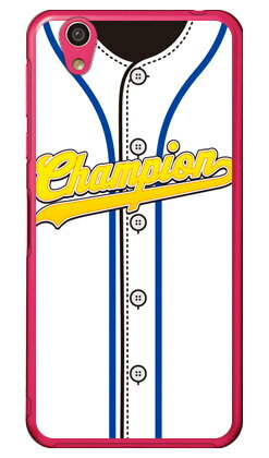 Cf LTD ベースボールユニフォーム ホワイト×ブルー （クリア） AQUOS EVER SH-02J・U SHV37・SH-M04・L・L2 UQ mobile docomo・au・MVNOスマホ（SIMフリー端末） Coverfull sh-02j ケース sh-02j カバー shv37 ケース shv37 カバー 送料無料