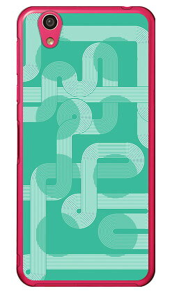 ラインカーブ グリーン （クリア） AQUOS EVER SH-02J・U SHV37・SH-M04・L・L2 UQ mobile docomo・au・MVNOスマホ（SIMフリー端末） Coverfull sh-02j ケース sh-02j カバー shv37 ケース shv37 カバー sh-m04 ケース sh-m04 カバー 送料無料