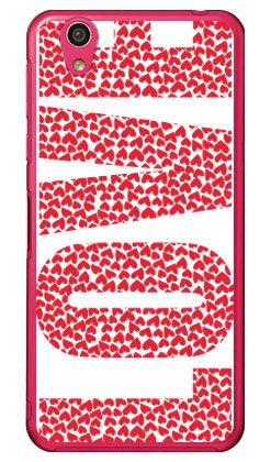 LOVE（レッド×ホワイト） （クリア） AQUOS EVER SH-02J・U SHV37・SH-M04・L・L2 UQ mobile docomo・au・MVNOスマホ（SIMフリー端末） Coverfull sh-02j ケース sh-02j カバー shv37 ケース shv37 カバー sh-m04 ケース sh-m04 送料無料