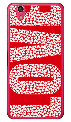 LOVE（ホワイト×レッド） （クリア） AQUOS EVER SH-02J・U SHV37・SH-M04・L・L2 UQ mobile docomo・au・MVNOスマホ（SIMフリー端末） Coverfull sh-02j ケース sh-02j カバー shv37 ケース shv37 カバー sh-m04 ケース sh-m04 送料無料