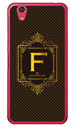 Cf LTD ラグジュアリーイニシャル F ゴールドイエロー （クリア） AQUOS EVER SH-02J・U SHV37・SH-M04・L・L2 UQ mobile docomo・au・MVNOスマホ（SIMフリー端末） Coverfull sh-02j ケース sh-02j カバー shv37 ケース shv37 送料無料