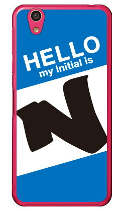 Cf LTD ハローイニシャル N ブルー （クリア） AQUOS EVER SH-02J・U SHV37・SH-M04・L・L2 UQ mobile docomo・au・MVNOスマホ（SIMフリー端末） Coverfull sh-02j ケース sh-02j カバー shv37 ケース shv37 カバー sh-m04 ケース 送料無料