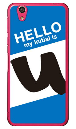Cf LTD ハローイニシャル U ブルー （クリア） AQUOS EVER SH-02J・U SHV37・SH-M04・L・L2 UQ mobile docomo・au・MVNOスマホ（SIMフリー端末） Coverfull sh-02j ケース sh-02j カバー shv37 ケース shv37 カバー sh-m04 ケース 送料無料