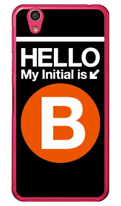 Cf LTD サブウェイイニシャル B オレンジ （クリア） AQUOS EVER SH-02J・U SHV37・SH-M04・L・L2 UQ mobile docomo・au・MVNOスマホ（SIMフリー端末） Coverfull sh-02j ケース sh-02j カバー shv37 ケース shv37 カバー sh-m04 送料無料