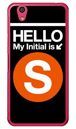 Cf LTD サブウェイイニシャル S オレンジ （クリア） AQUOS EVER SH-02J・U SHV37・SH-M04・L・L2 UQ mobile docomo・au・MVNOスマホ（SIMフリー端末） Coverfull sh-02j ケース sh-02j カバー shv37 ケース shv37 カバー sh-m04 送料無料