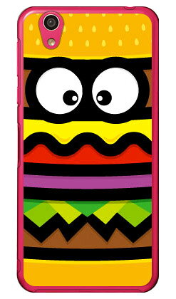 グッドテイスト バーガーくん （クリア） AQUOS EVER SH-02J・U SHV37・SH-M04・L・L2 UQ mobile docomo・au・MVNOスマホ（SIMフリー端末） YESNO sh-02j ケース sh-02j カバー shv37 ケース shv37 カバー sh-m04 ケース sh-m04 送料無料