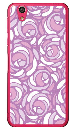 ローズポップ パステルパープル （クリア） AQUOS EVER SH-02J・U SHV37・SH-M04・L・L2 UQ mobile docomo・au・MVNOスマホ（SIMフリー端末） YESNO sh-02j ケース sh-02j カバー shv37 ケース shv37 カバー sh-m04 ケース sh-m04 送料無料