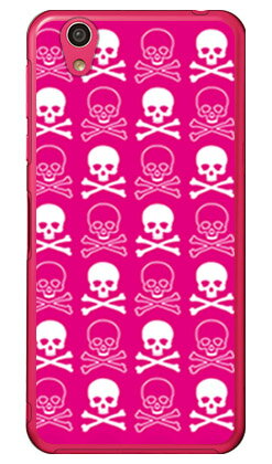 スカル ピンク×ホワイト （クリア） AQUOS EVER SH-02J・U SHV37・SH-M04・L・L2 UQ mobile docomo・au・MVNOスマホ（SIMフリー端末） SECOND SKIN sh-02j ケース sh-02j カバー shv37 ケース shv37 カバー sh-m04 ケース sh-m04 送料無料
