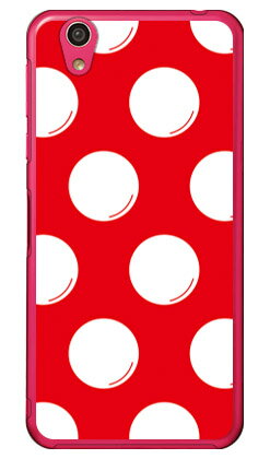 ドットフライ レッド×ホワイト （クリア） AQUOS EVER SH-02J・U SHV37・SH-M04・L・L2 UQ mobile docomo・au・MVNOスマホ（SIMフリー端末） SECOND SKIN sh-02j ケース sh-02j カバー shv37 ケース shv37 カバー sh-m04 ケース 送料無料