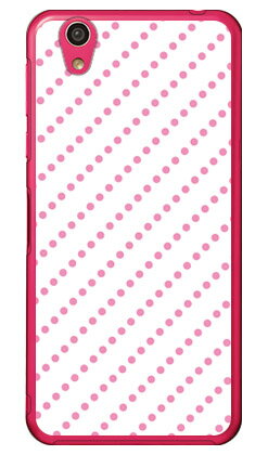 ドットストライプ ホワイト×ピンク （クリア） AQUOS EVER SH-02J・U SHV37・SH-M04・L・L2 UQ mobile docomo・au・MVNOスマホ（SIMフリー端末） SECOND SKIN sh-02j ケース sh-02j カバー shv37 ケース shv37 カバー sh-m04 ケース 送料無料