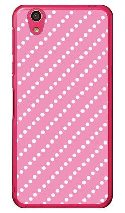 ドットストライプ ピンク×ホワイト （クリア） AQUOS EVER SH-02J・U SHV37・SH-M04・L・L2 UQ mobile docomo・au・MVNOスマホ（SIMフリー端末） SECOND SKIN sh-02j ケース sh-02j カバー shv37 ケース shv37 カバー sh-m04 ケース 送料無料