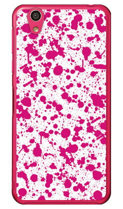 スプラット ホワイト×ピンク （クリア） AQUOS EVER SH-02J・U SHV37・SH-M04・L・L2 UQ mobile docomo・au・MVNOスマホ（SIMフリー端末） SECOND SKIN sh-02j ケース sh-02j カバー shv37 ケース shv37 カバー sh-m04 ケース 送料無料