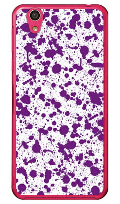 スプラット ホワイト×パープル （クリア） AQUOS EVER SH-02J・U SHV37・SH-M04・L・L2 UQ mobile docomo・au・MVNOスマホ（SIMフリー端末） SECOND SKIN sh-02j ケース sh-02j カバー shv37 ケース shv37 カバー sh-m04 ケース 送料無料