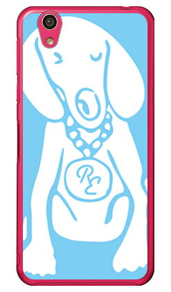 Dog サックスブルー×ホワイト design by ROTM （クリア） AQUOS EVER SH-02J・U SHV37・SH-M04・L・L2 UQ mobile docomo・au・MVNOスマホ（SIMフリー端末） SECOND SKIN sh-02j ケース sh-02j カバー shv37 ケース shv37 カバー 送料無料
