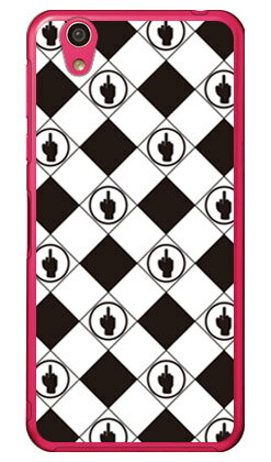 F rhombuses ホワイト×ブラック （クリア） design by ROTM AQUOS EVER SH-02J・U SHV37・SH-M04・L・L2 UQ mobile docomo・au・MVNOスマホ（SIMフリー端末） SECOND SKIN sh-02j ケース sh-02j カバー shv37 ケース shv37 カバー 送料無料