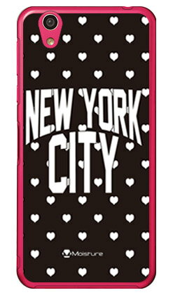 NYC ホワイトハートドット （クリア） design by Moisture AQUOS EVER SH-02J・U SHV37・SH-M04・L・L2 UQ mobile docomo・au・MVNOスマホ（SIMフリー端末） SECOND SKIN sh-02j ケース sh-02j カバー shv37 ケース shv37 カバー 送料無料
