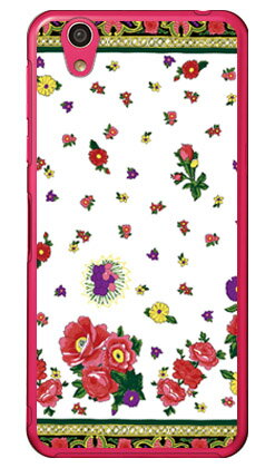 SINDEE 「Russian Flower （ホワイト）」 （クリア） AQUOS EVER SH-02J・U SHV37・SH-M04・L・L2 UQ mobile docomo・au・MVNOスマホ（SIMフリー端末） SECOND SKIN sh-02j ケース sh-02j カバー shv37 ケース shv37 カバー sh-m04 送料無料