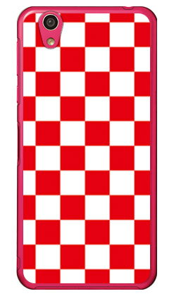 チェッカーフラッグ レッド×ホワイト （クリア） AQUOS EVER SH-02J・U SHV37・SH-M04・L・L2 UQ mobile docomo・au・MVNOスマホ（SIMフリー端末） SECOND SKIN sh-02j ケース sh-02j カバー shv37 ケース shv37 カバー sh-m04 送料無料