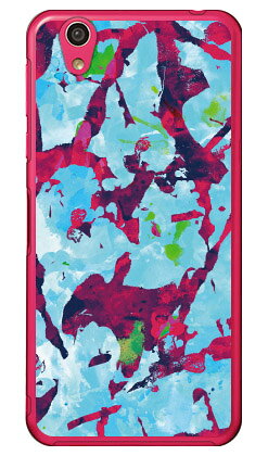 アブストラクト Camo ブルー ピンク （クリア） AQUOS EVER SH-02J・U SHV37・SH-M04・L・L2 UQ mobile docomo・au・MVNOスマホ（SIMフリー端末） Coverfull sh-02j ケース sh-02j カバー shv37 ケース shv37 送料無料