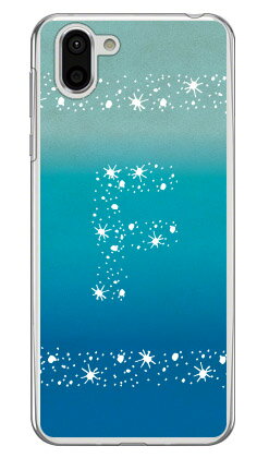 Cf LTD アロハ イニシャル オーシャン F （クリア） AQUOS R2 SH-03K・SHV42・706SH docomo・au・SoftBank Coverfull aquos r sh-03k shv42 706sh ケース aquos r sh-03k shv42 706sh カバー sh-03k shv42 706shケース sh-03k 送料無料