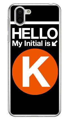 乐天商城 - Cf LTD サブウェイイニシャル K オレンジ （クリア） AQUOS R2 SH-03K・SHV42・706SH docomo・au・SoftBank Coverfull aquos r sh-03k shv42 706sh ケース aquos r sh-03k shv42 706sh カバー sh-03k shv42 706shケース sh-03k 送料無料