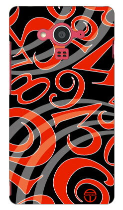 おしゃれな数字 黒×赤 design by ARTWORK AQUOS EVER SH-04G docomo Coverfull ハードケース sh-04g ケース sh-04g カバー sh04g ケース sh04g カバー aquos zeta sh-04g ケース aquos zeta sh-04g カバー アクオスフォン ケース sh04g 送料無料