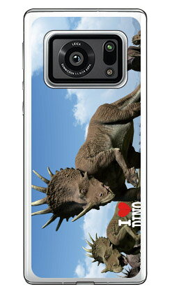 Mobile Phone Cases - Dinosaur Design 恐竜デザインシリーズ 「スティラコサウルスの群れ」 （ソフトTPUクリア） AQUOS R6 SH-51B・A101SH・SH-M22 docomo・SoftBank・MVNOスマホ（SIMフリー端末） sh-51b a101sh カバー sh-51b a101sh ケース aquos r6 sh-51b a101sh 送料無料