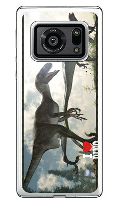 乐天商城 - Dinosaur Design 恐竜デザインシリーズ 「デイノニクスとテノントサウルス」 （ソフトTPUクリア） AQUOS R6 SH-51B・A101SH・SH-M22 docomo・SoftBank・MVNOスマホ（SIMフリー端末） sh-51b a101sh カバー sh-51b a101sh ケース aquos 送料無料