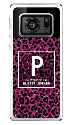 樂天商城 - Cf LTD ヒョウ柄 ネイルボトル イニシャル P ピンク （クリア） AQUOS R6 SH-51B・A101SH docomo・SoftBank Coverfull sh-51b a101sh カバー sh-51b a101sh ケース aquos r6 sh-51b a101sh ケース aquos r6 sh-51b a101sh カバー 送料無料