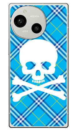 樂天商城 - スカルパンク ブルー AQUOS R9 SH-51E A401SH SH-M28 (ソフトTPU) SECOND SKIN ケース カバー スマホケース 送料無料 耐衝撃 プリント 保護 衝撃吸収