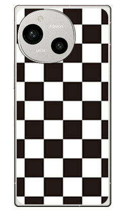 Rakuten - チェッカーフラッグ ブラック×ホワイト AQUOS R9 SH-51E A401SH SH-M28 (ソフトTPU) SECOND SKIN ケース カバー スマホケース 送料無料 耐衝撃 プリント 保護 衝撃吸収