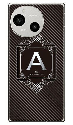 乐天商城 - Cf LTD ラグジュアリーイニシャル A シルバーグレー (クリア) AQUOS R9 SH-51E A401SH SH-M28 Coverfull 本体 保護 ハードケース スマホカバー　送料無料