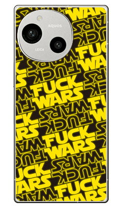 樂天商城 - Cf LTD FUCKWARS パターン イエロー (クリア) AQUOS R9 SH-51E A401SH SH-M28 Coverfull 本体 保護 ハードケース スマホカバー　送料無料