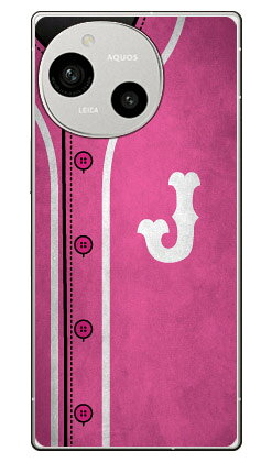 乐天商城 - Cf LTD ベースボール イニシャル ピンク J (クリア) AQUOS R9 SH-51E A401SH SH-M28 Coverfull 本体 保護 ハードケース スマホカバー　送料無料