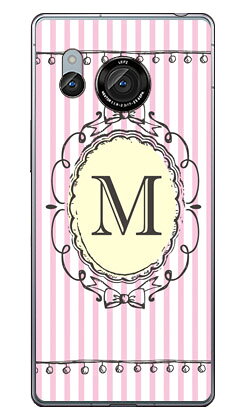 Rakuten - Cf LTD イニシャル アルファベット M ピンク (クリア) AQUOS R8 SH-52D SH-R80 Coverfull 本体 保護 ハードケース スマホカバー　送料無料