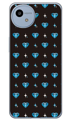 Rakuten - ダイヤ ブルー (クリア) AQUOS wish4 SH-52E SHG13 A402SH A403SH SH-M27 YESNO 本体 保護 ハードケース スマホカバー　送料無料