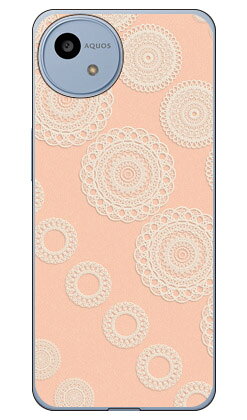 乐天商城 - サークルレース オレンジ (クリア) AQUOS wish4 SH-52E SHG13 A402SH A403SH SH-M27 Coverfull 本体 保護 ハードケース スマホカバー　送料無料