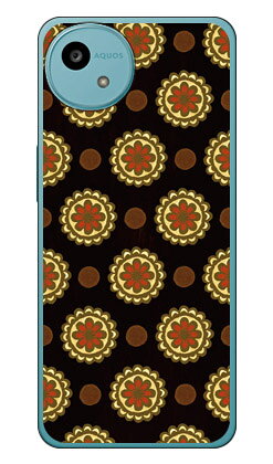 Rakuten - フラワースポット チョコレートオレンジ (クリア) AQUOS wish5 SH-52F A502SH SH-M32 Coverfull 本体 保護 ハードケース スマホカバー　送料無料
