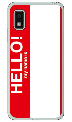 Hello my name is レッドAQUOS wish3 ケース SH-53D A302SH A303SH SH-M25 (ソフトTPU) SECOND SKIN ケース カバー スマホケース 送料無料 耐衝撃 プリン