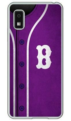 乐天商城 - Cf LTD ベースボール イニシャル パープル B (クリア) AQUOS wish3 SH-53D A302SH A303SH SH-M25 Coverfull 本体 保護 ハードケース スマホカバー　送料無料