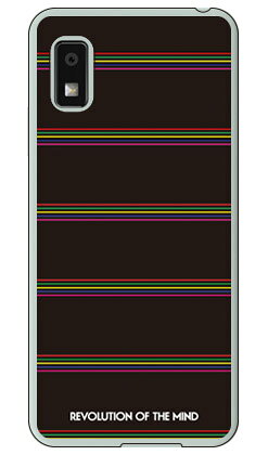 Multi border ブラック (クリア) design by ROTM AQUOS wish3 SH-53D A302SH A303SH SH-M25 SECOND SKIN 本体 保護 ハードケース スマホカバー　送料無料