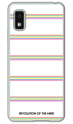 Multi border ホワイト (クリア) design by ROTM AQUOS wish3 SH-53D A302SH A303SH SH-M25 SECOND SKIN 本体 保護 ハードケース スマホカバー　送料無料