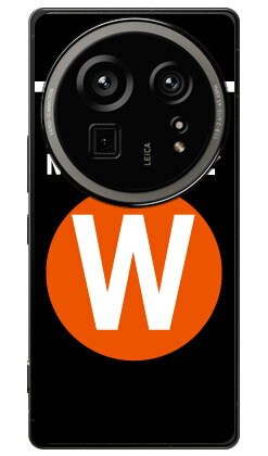 乐天商城 - Cf LTD サブウェイイニシャル W オレンジ (クリア) AQUOS R9 pro SH-54E A504SH SH-M30 Coverfull 本体 保護 ハードケース スマホカバー　送料無料