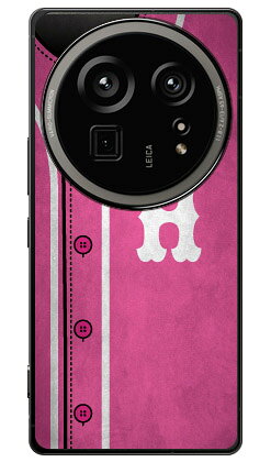 Rakuten - Cf LTD ベースボール イニシャル ピンク H (クリア) AQUOS R9 pro SH-54E A504SH SH-M30 Coverfull 本体 保護 ハードケース スマホカバー　送料無料