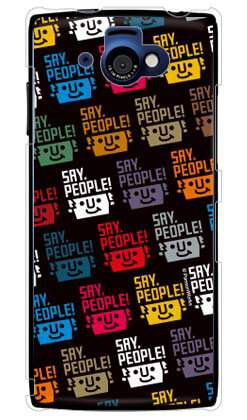 【送料無料】 SAY PEOPLE！シリーズ カラフルロゴ design by PansonWorks / for AQUOS PHONE si SH-07E/docomo 【スマホケース】【ハードケース】aquos phone si sh-07e カバー スマホケース スマホカバー アクオス フォン sh07 ケース/カバー/CASE/ケース