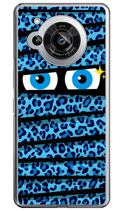 ミイラくん レオパードブルー （ハードケース） AQUOS R7 SH-52C YESNO aquos r7 ケース aquos R7 フィルム aquos R7 ケース 耐衝撃 aquos r7 本体 保護 aquos r7 simフリー aquos r7 カバー aquos r7 ケース おしゃれ aquos r7 ケース ショルダー 送料無料